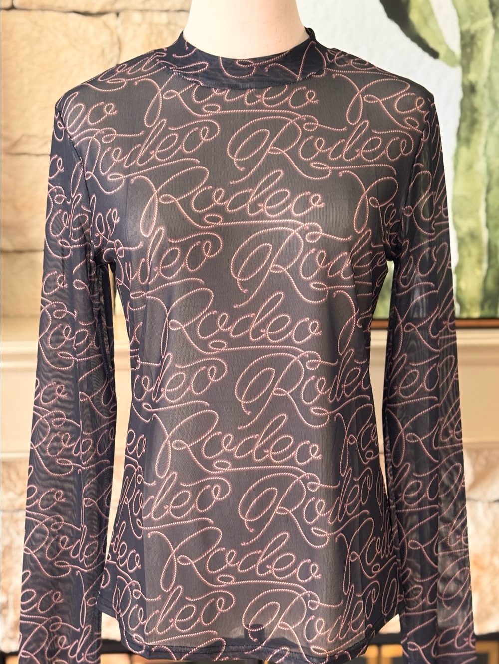 NWOT! Skript Rodeo Mesh Top ~ XL - Picture 2 of 5